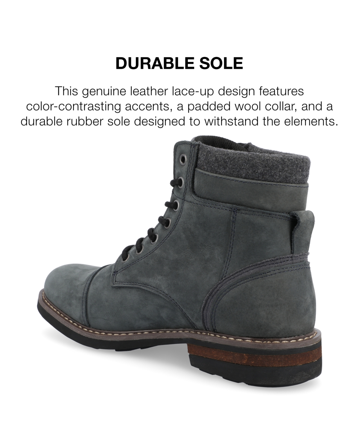 Territory Men's Yukon Tru Comfort Foam Lace-up Cap Toe Ankle Boot