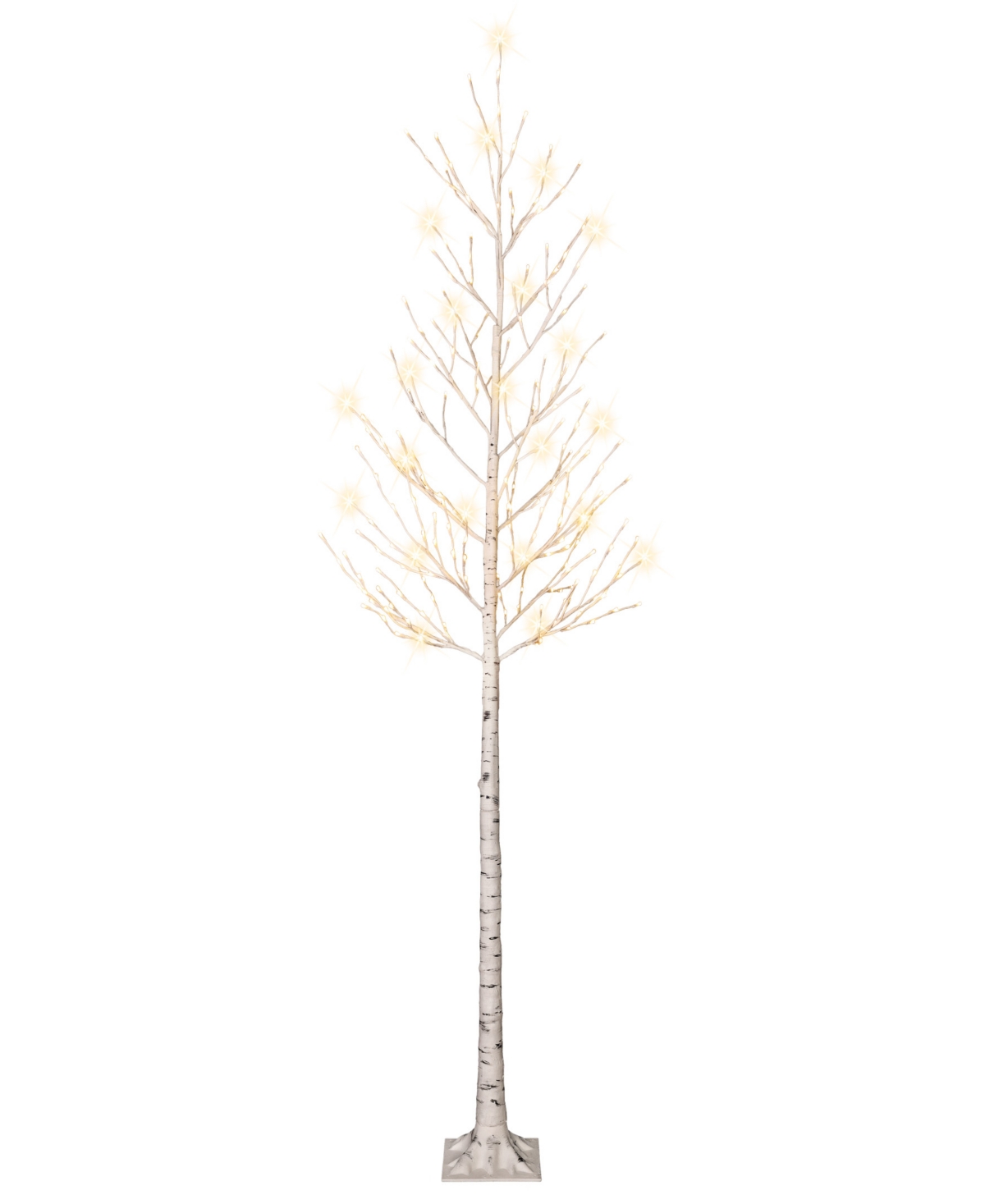 Puleo 8' Pre-lit Artificial Twig Tree In White