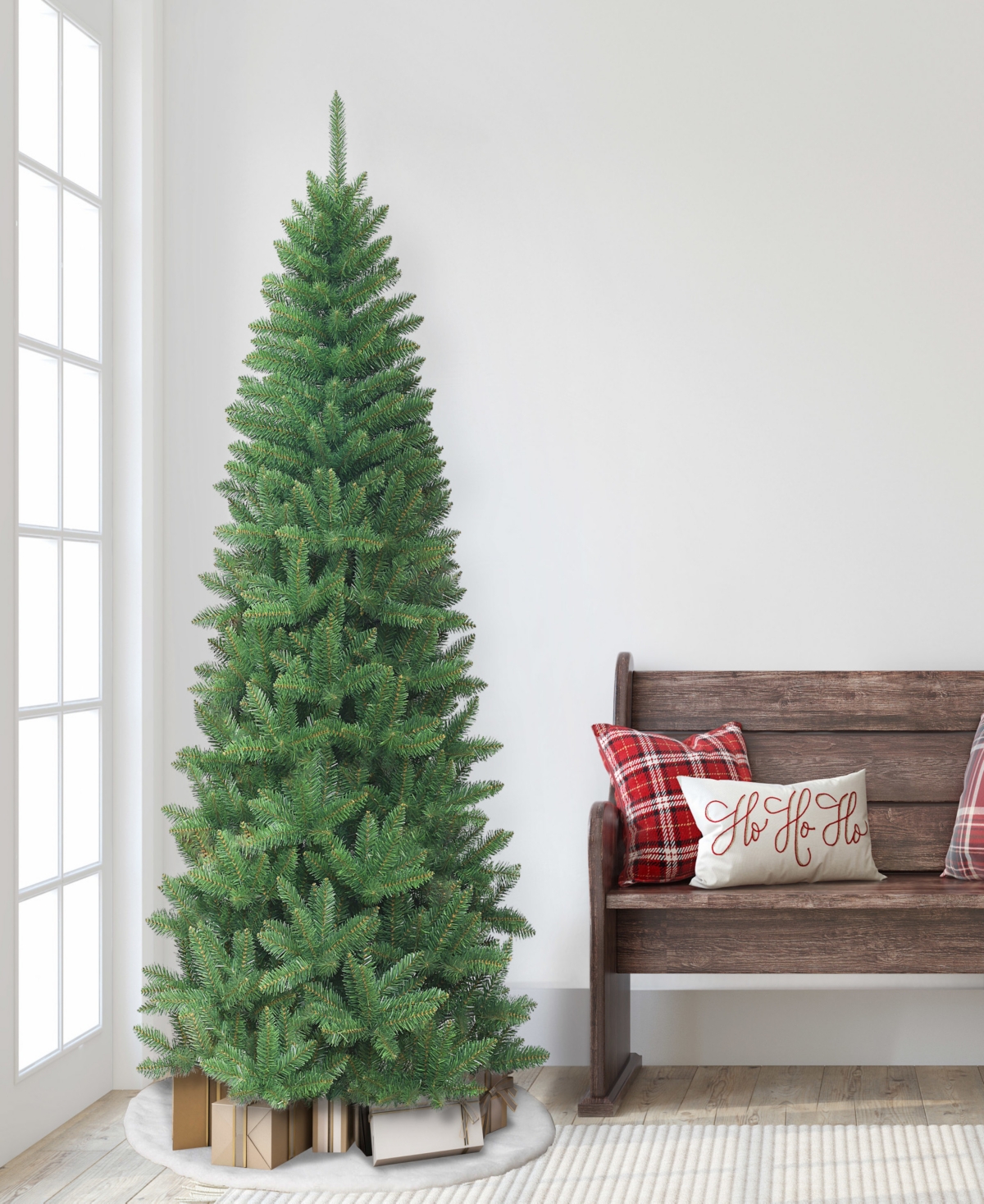 Puleo 7' Unlit Carson Artificial Pine Tree In Green