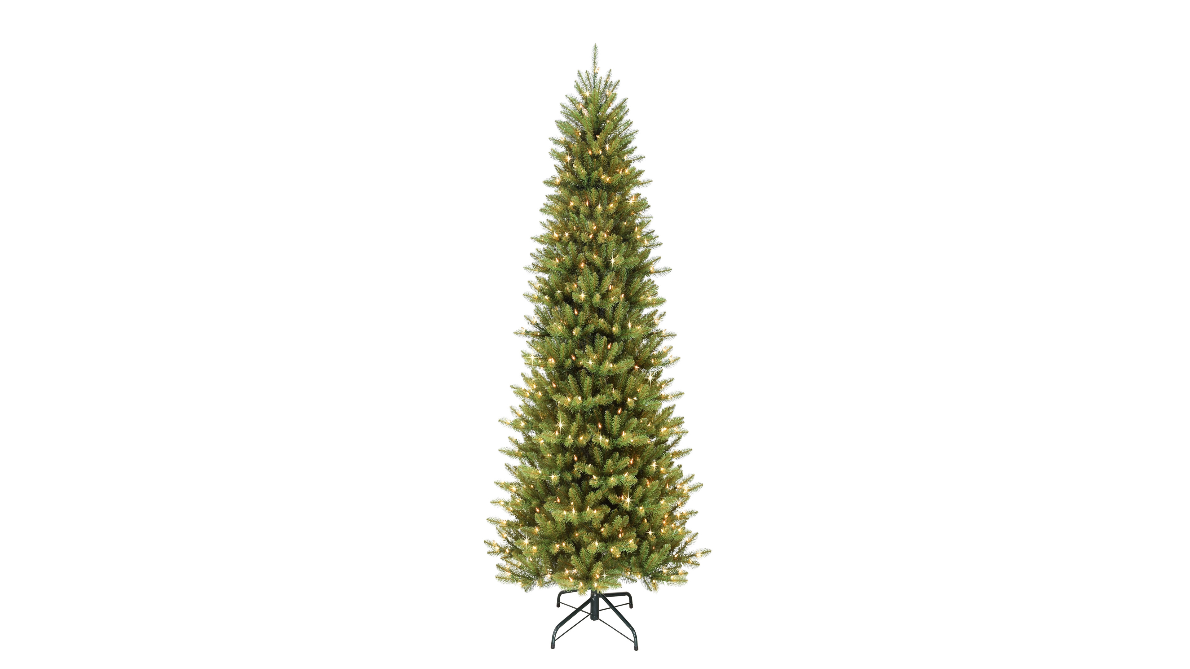 Puleo 7.5FT Pre-Lit Slim Franklin Fir Artificial Tree