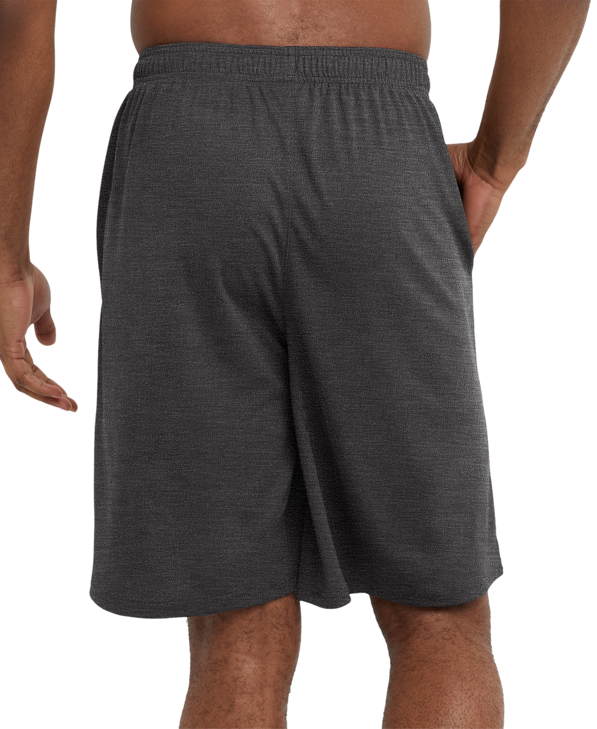 Champion Men's Big & Tall Double Dry Standard-fit 10" Sport Shorts In Granite Heather