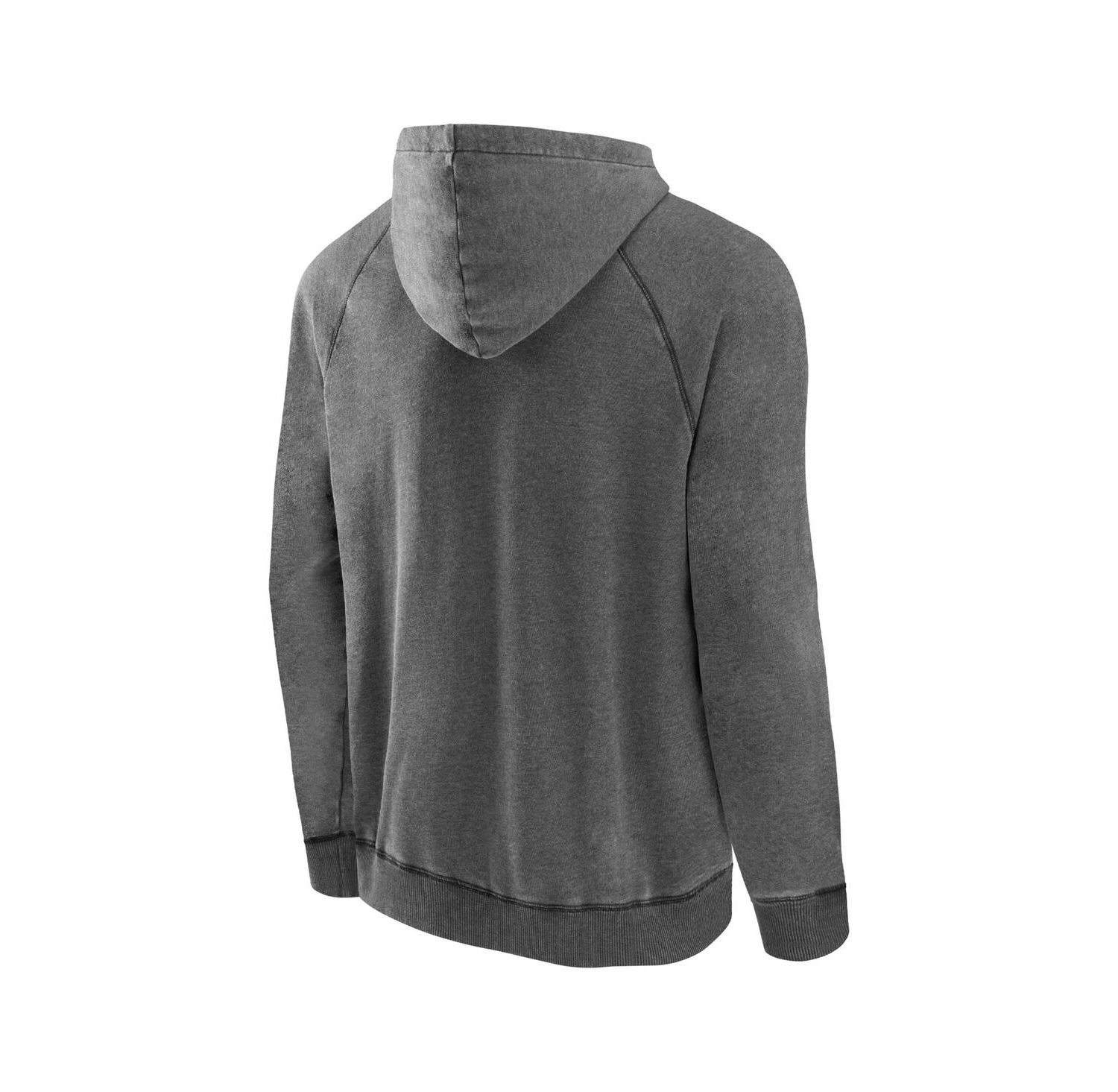Men's Gray Brooklyn Nets Acquisition True Classics Vintage-Like Snow Wash Pullover Hoodie