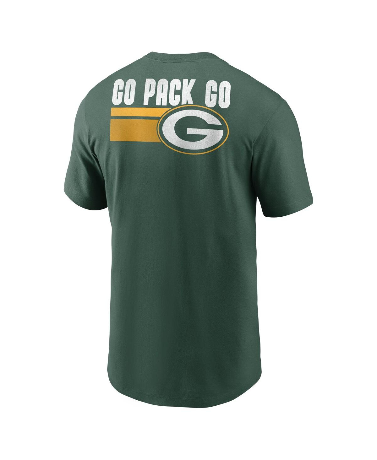 Shop Nike Men's  Green Green Bay Packers Blitz Essential T-shirt