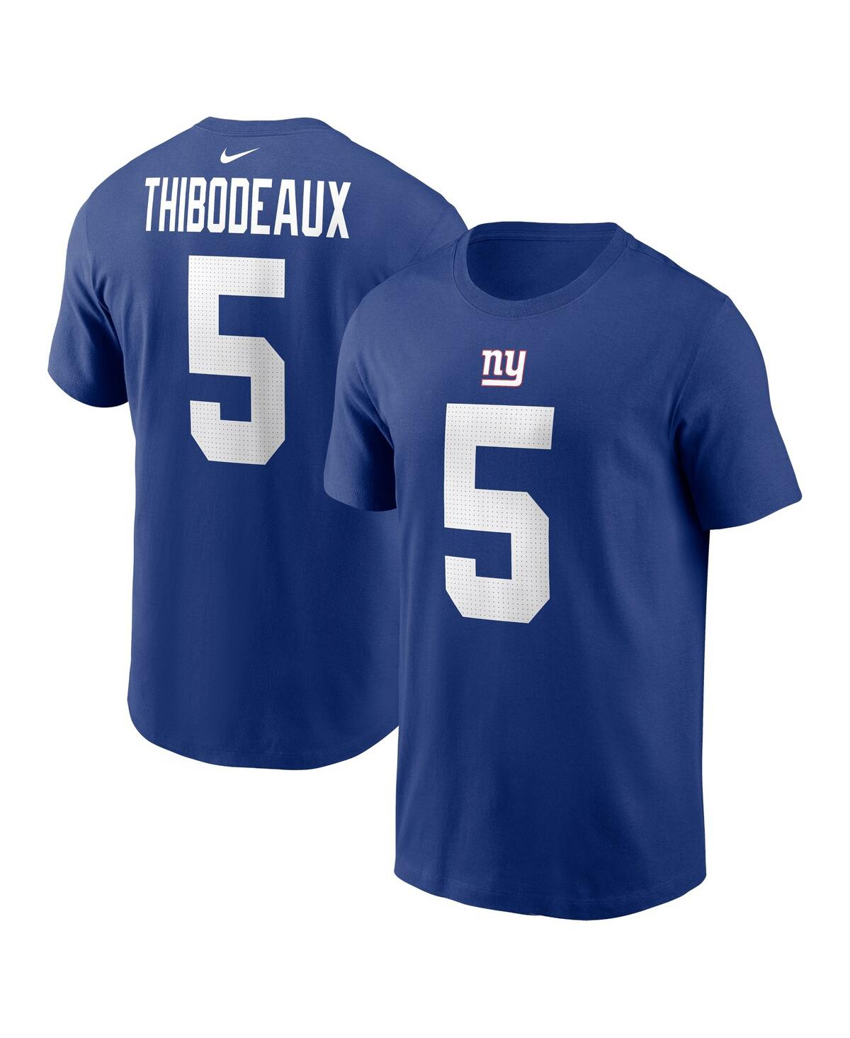 Nike Men's  Kayvon Thibodeaux Royal New York Giants Player Name And Number T-shirt In Royal