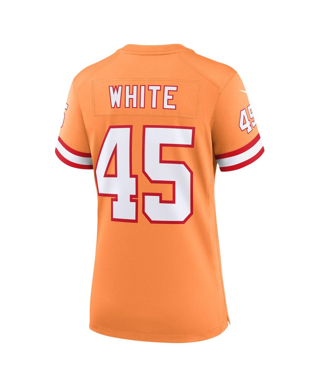 Women's Nike Devin WhiteTampa Bay Buccaneers Throwback Game Jersey - Orange