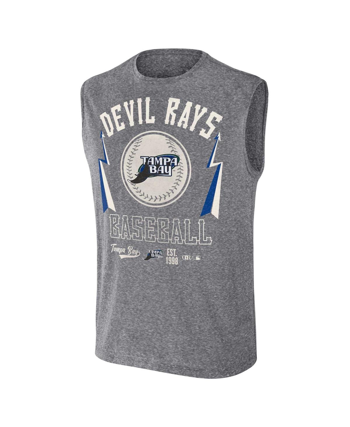 Men's Darius Rucker Collection by FanaticsTampa Bay Rays Muscle Tank Top - Charcoal