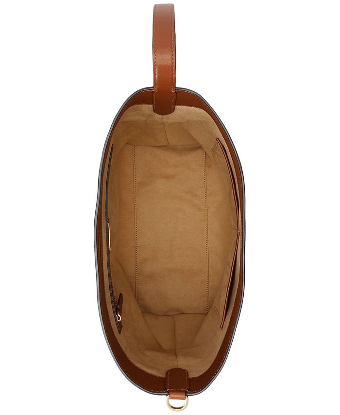 Lauren Ralph Lauren Kassie Large Leather Shoulder Bag - Macy's