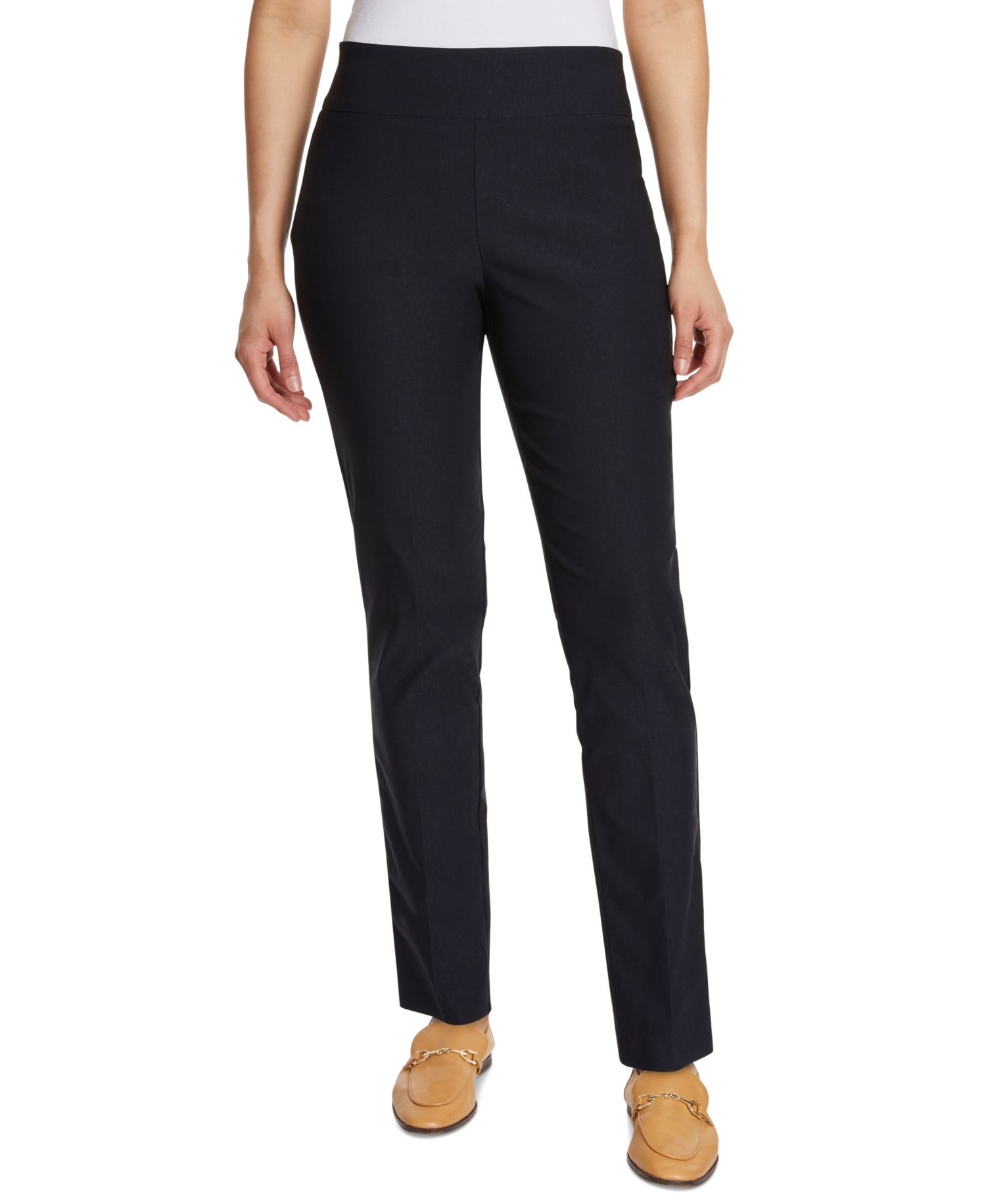 Women's Tummy-Control Pull-On Slim Trousers, in Regular, Short & Long