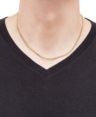 Lightweight Miami Cuban Link 18" Chain Necklace (3mm) in 14k Gold
