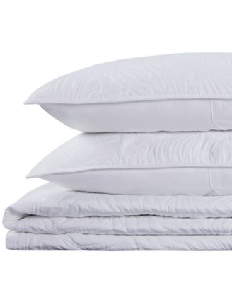 Coastal Palm Embroidered Quilt Sets