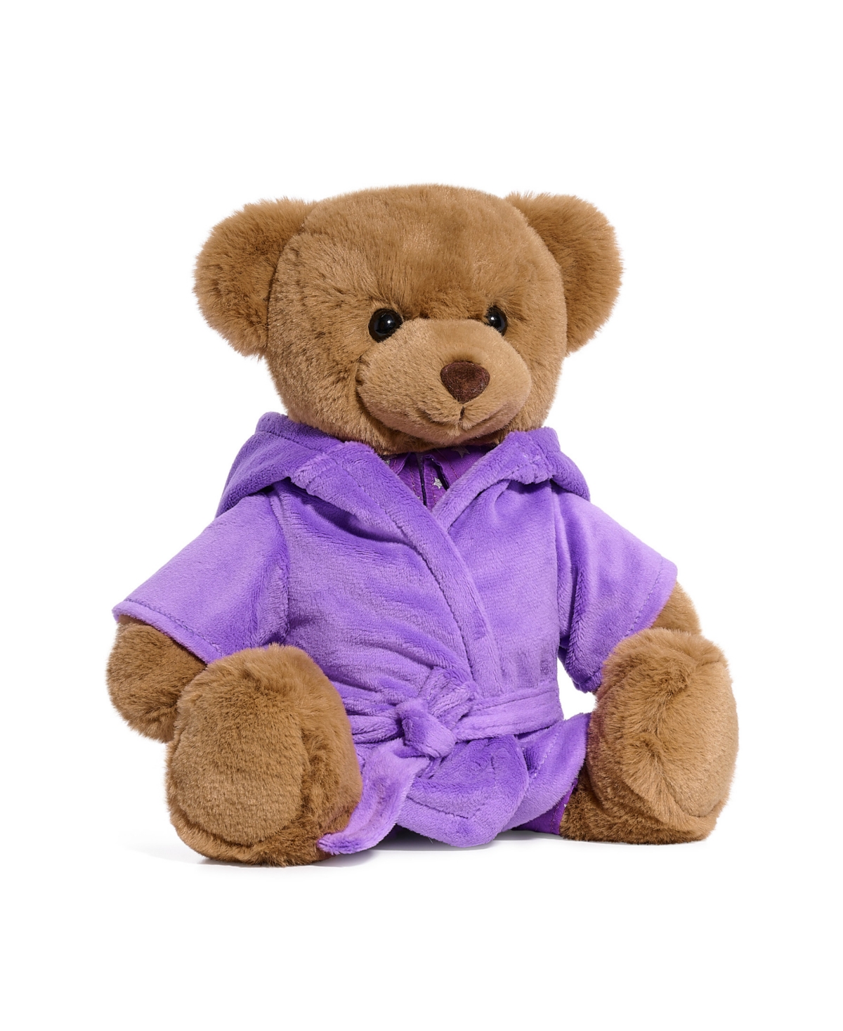 Geoffrey's Toy Box 9.5" Toy Plush Teddy Bear With Robe, Created For Macys In Pink