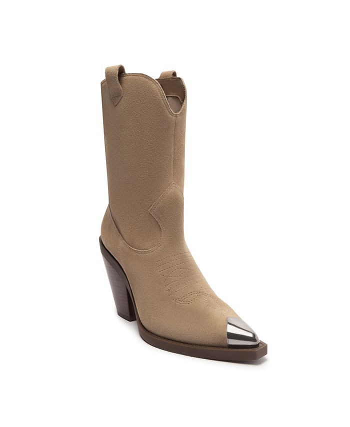 Arezzo Women s Skylar High Block Cowboy Boots Macy s