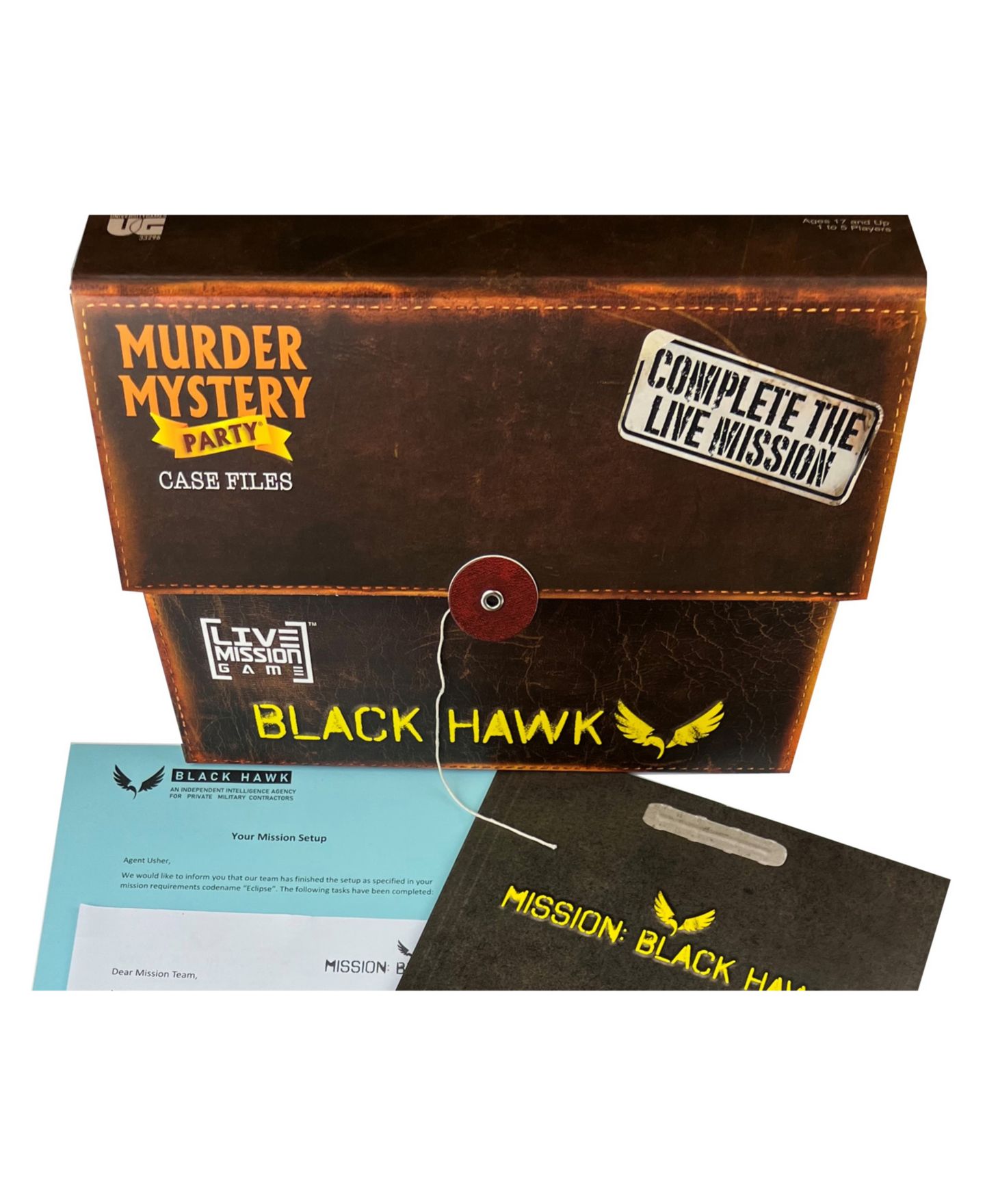 Детская настольная игра University Games Murder Mystery Party Black Hawk Board Game, от 17 лет — фото 3