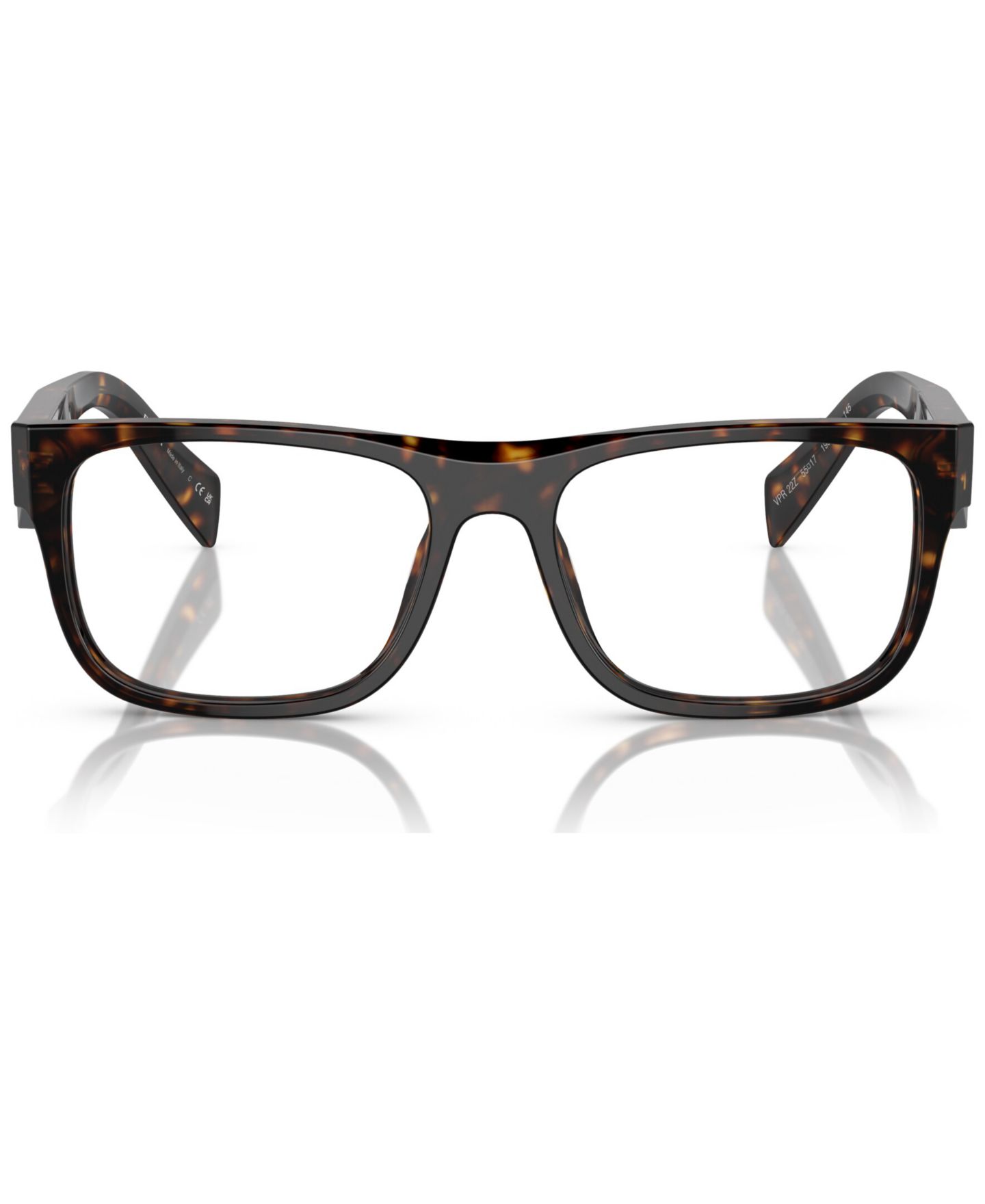 Мужские очки PRADA Man Pillow Plastic PR 22ZV Eyeglasses, цвет: Loden / Чёрный — фото 2