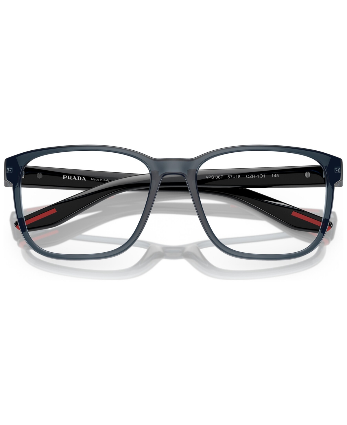Prada Men's Eyeglasses, Ps 06pv 55 In Crystal Blue