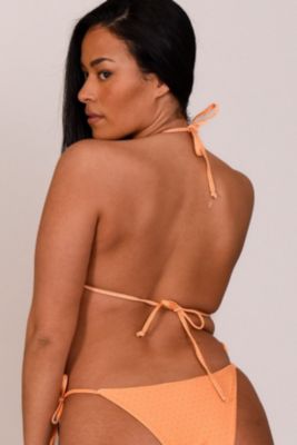 Women's Tangerine Squeeze Triangle Bikini Top