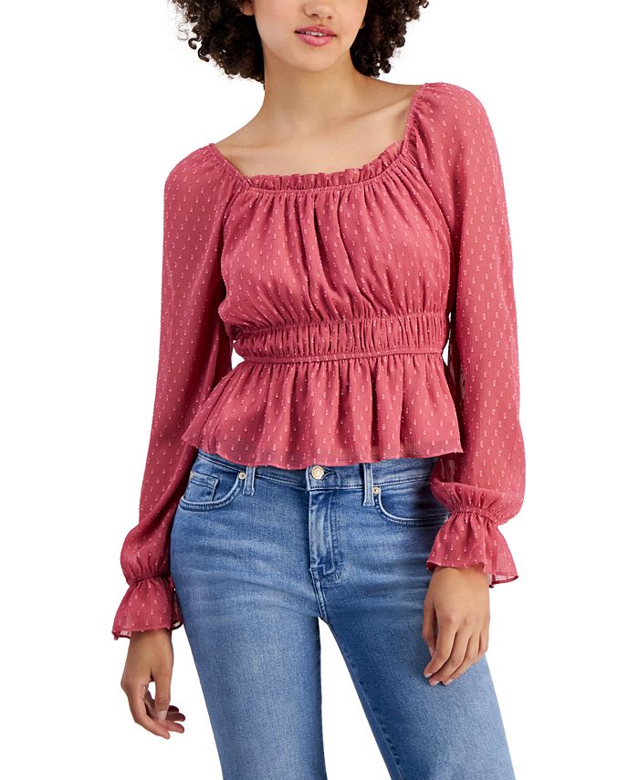 Juniors peplum top online