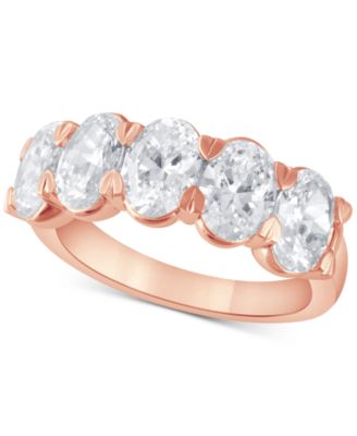 Certified Lab Grown Diamond Oval-Cut Band (3-1/2 ct. t.w.) in 14k Gold