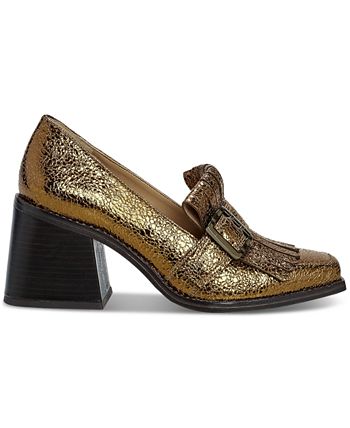 Vince Camuto Women's Sedna Kiltie Block-Heeled Tailored Loafers - Macy's