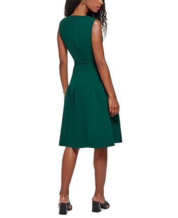 Calvin Klein Petite Sleeveless Fit Flare Dress Macy s