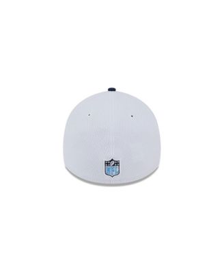 Men's White, Navy Tennessee Titans 2023 NFL Sideline 39THIRTY Flex Hat