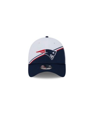 Men's White, Navy New England Patriots 2023 NFL Sideline 39THIRTY Flex Hat
