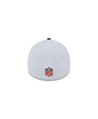 Men's White, Brown Cleveland Browns 2023 NFL Sideline 39THIRTY Flex Hat