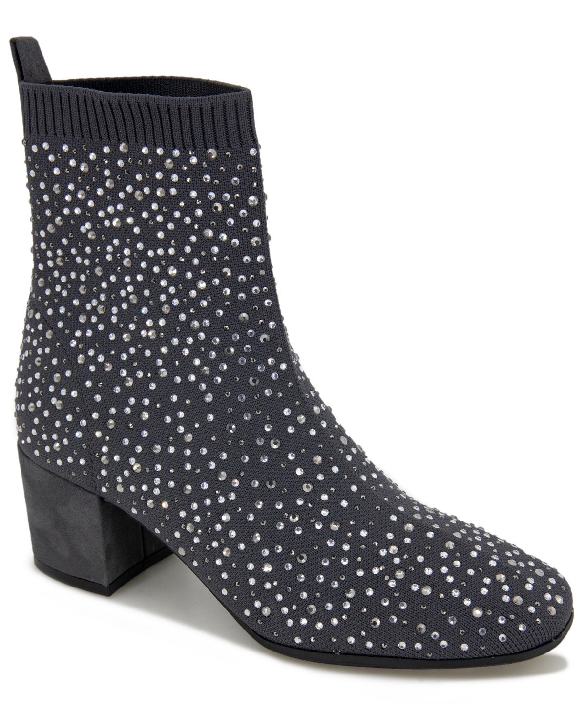 Kenneth Cole Reaction Women's Rida Stretch Jewel Booties In Graphite