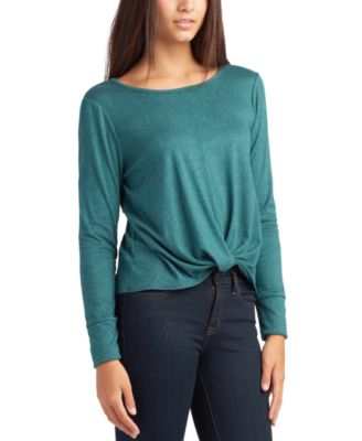 BCX - Juniors' Boat-Neck Twist-Hem Sweater