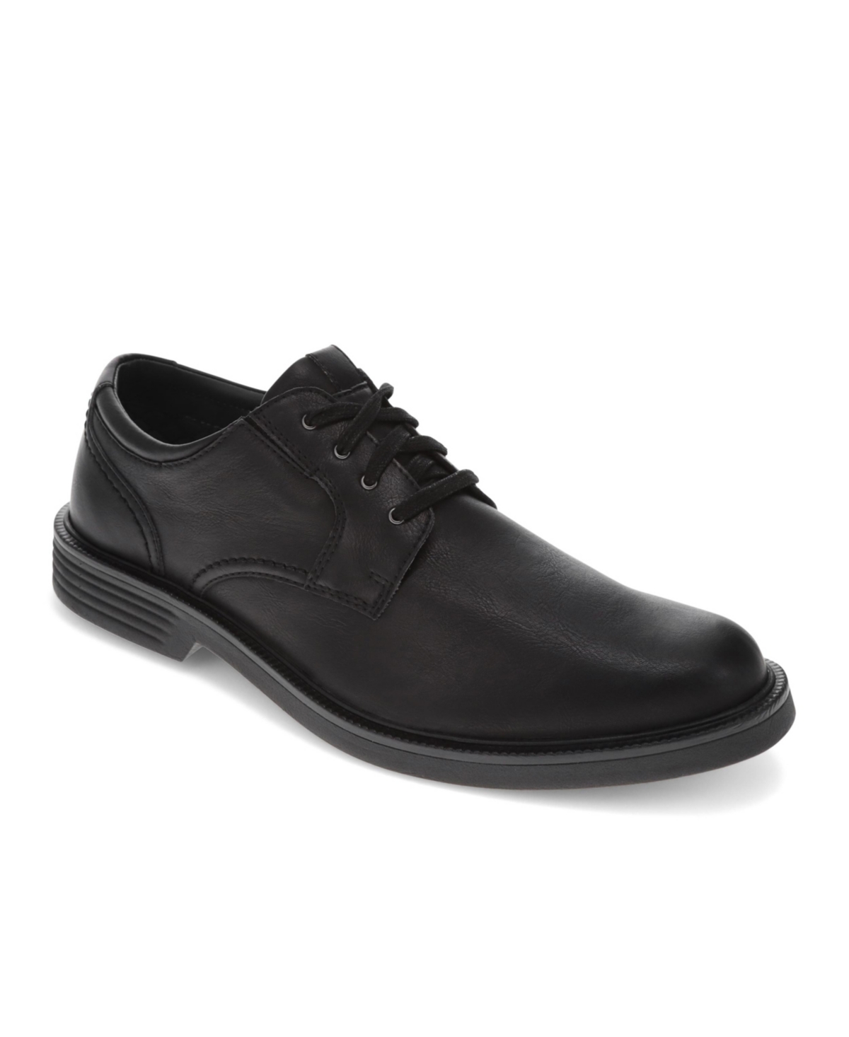 Dockers Men's Tanner Slip Resistant Faux Leather Dress Shoes In Black