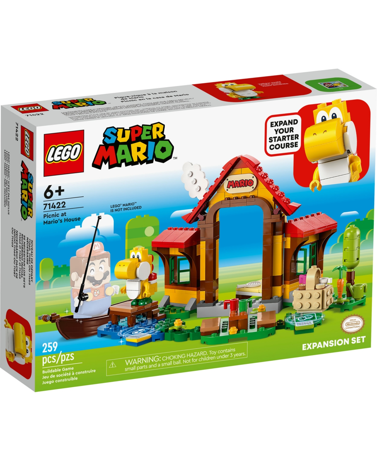 Shop Lego Super Mario 71422 Picnic At Mario's House Expansion Toy Building Set In Multicolor