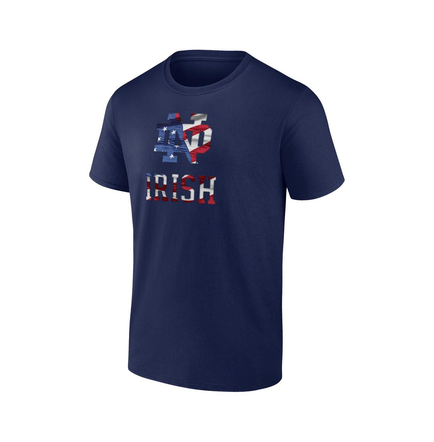 Мужская футболка Fanatics Navy Notre Dame Fighting Irish Banner Wave — фото 3