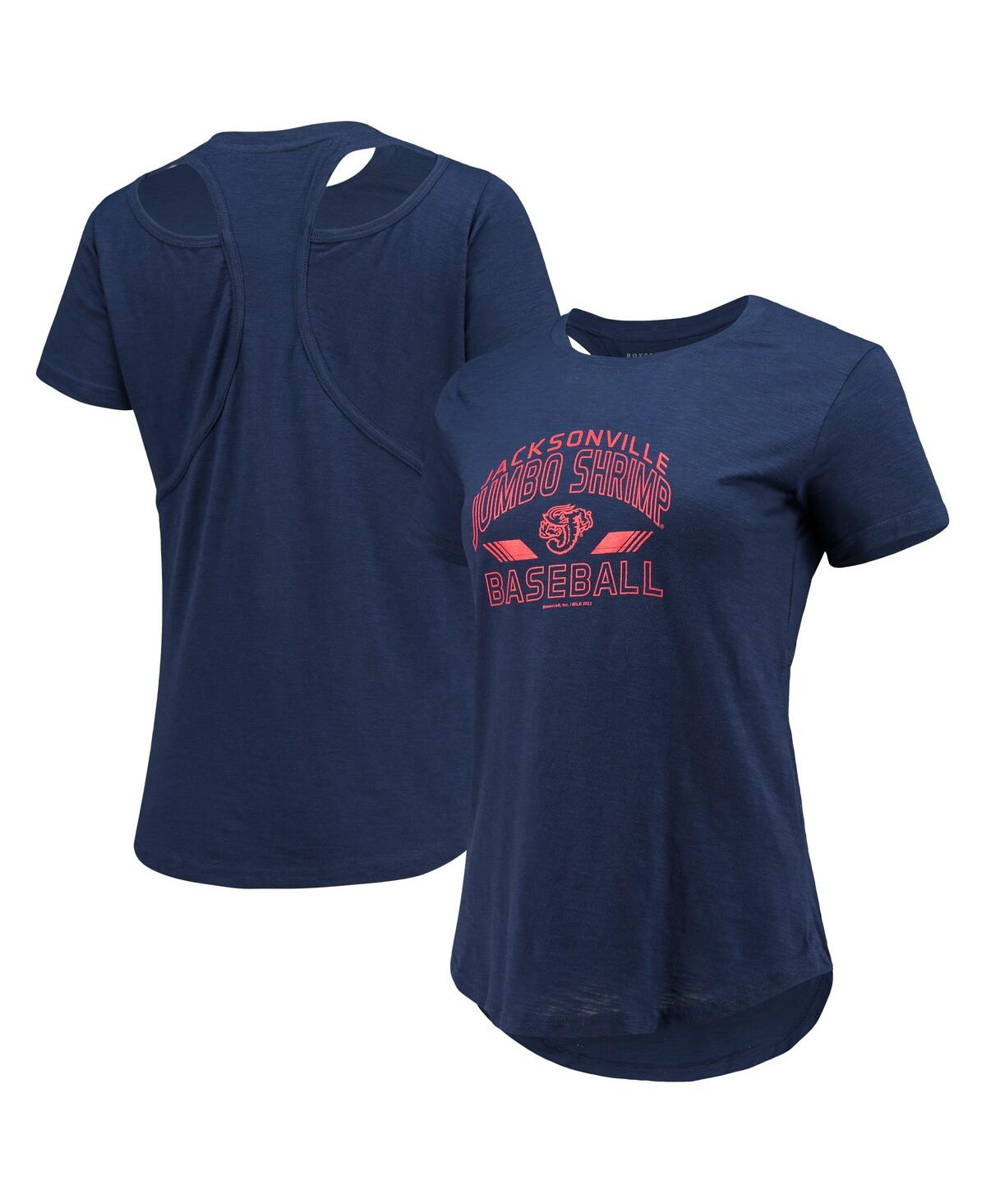 Women's Navy Jacksonville Jumbo Shrimp Cut It Out T-shirt - Navy