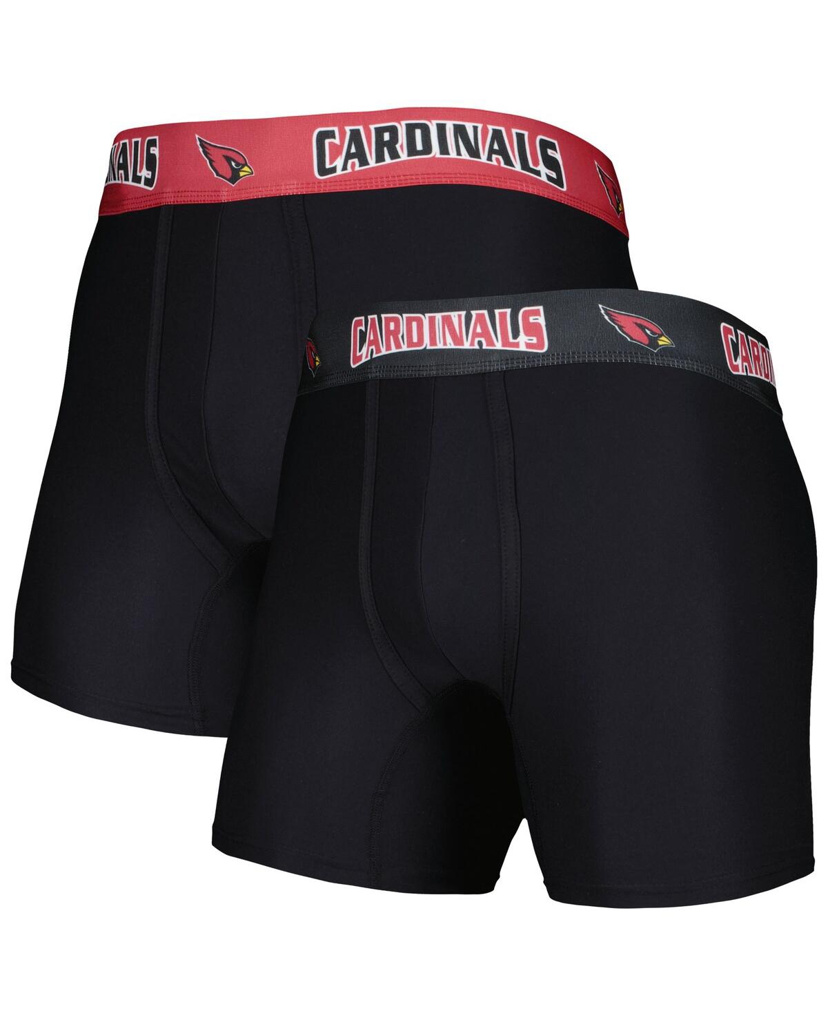 Men's Concepts Sport Black, Cardinal Arizona Cardinals 2-Pack Boxer Briefs Set - Black, Cardinal