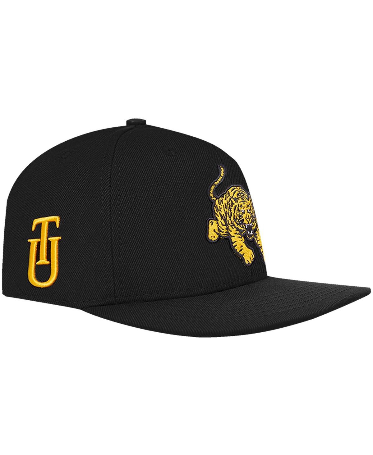 Men's Pro StandardTuskegee Golden Tigers Arch Over Logo Evergreen Snapback Hat - Black