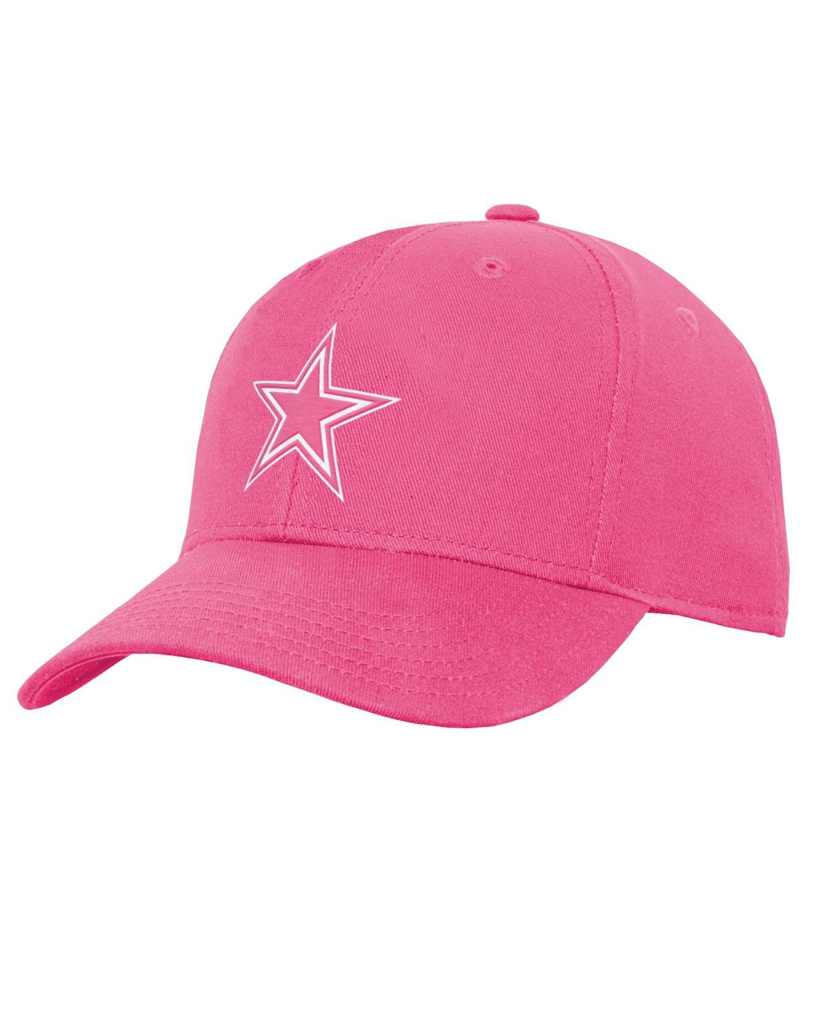 Shop Outerstuff Big Girls Pink Dallas Cowboys Adjustable Hat