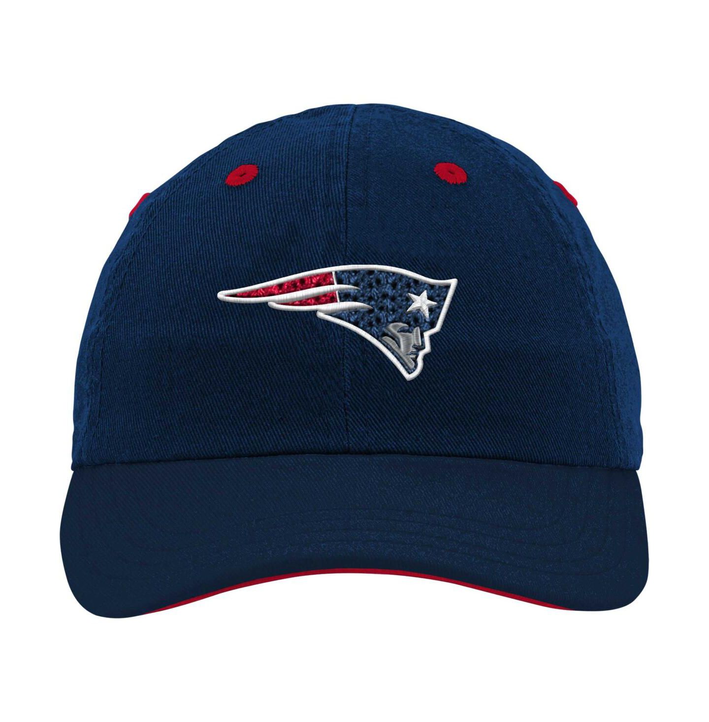 Кепка Outerstuff Navy New England Patriots Team Slouch Flex Hat для малышей — фото 3
