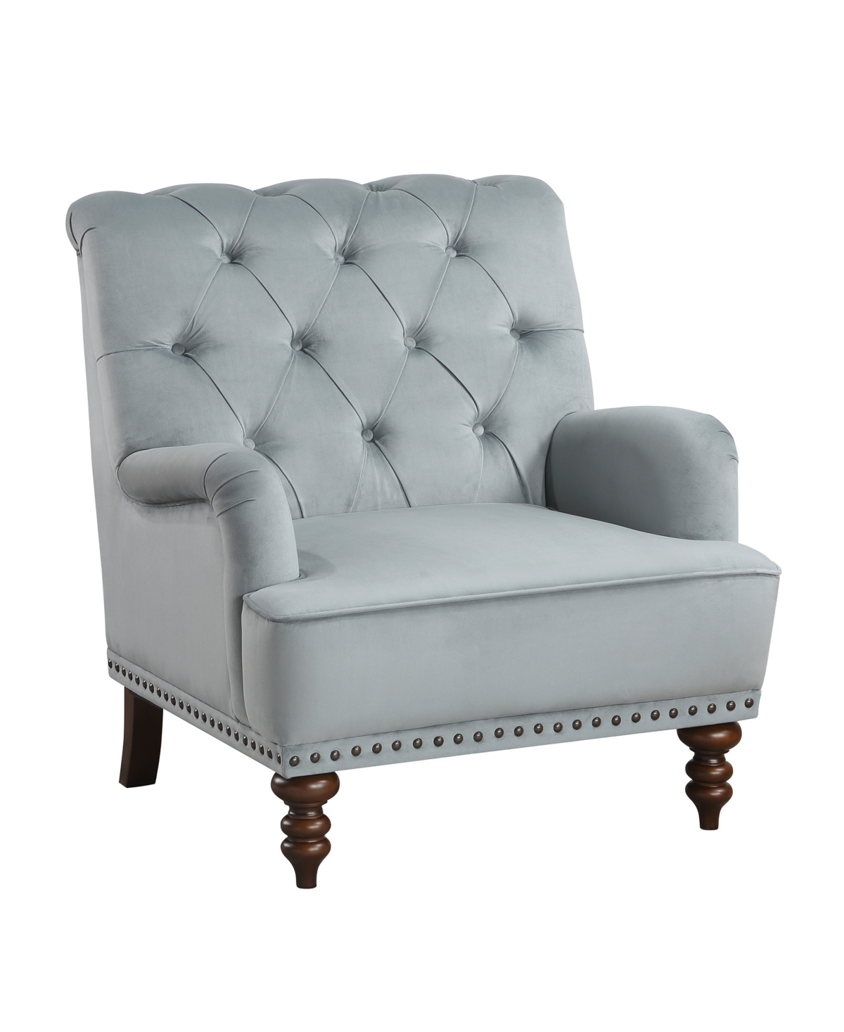 Homelegance White Label Mara 36" Accent Chair In Gray