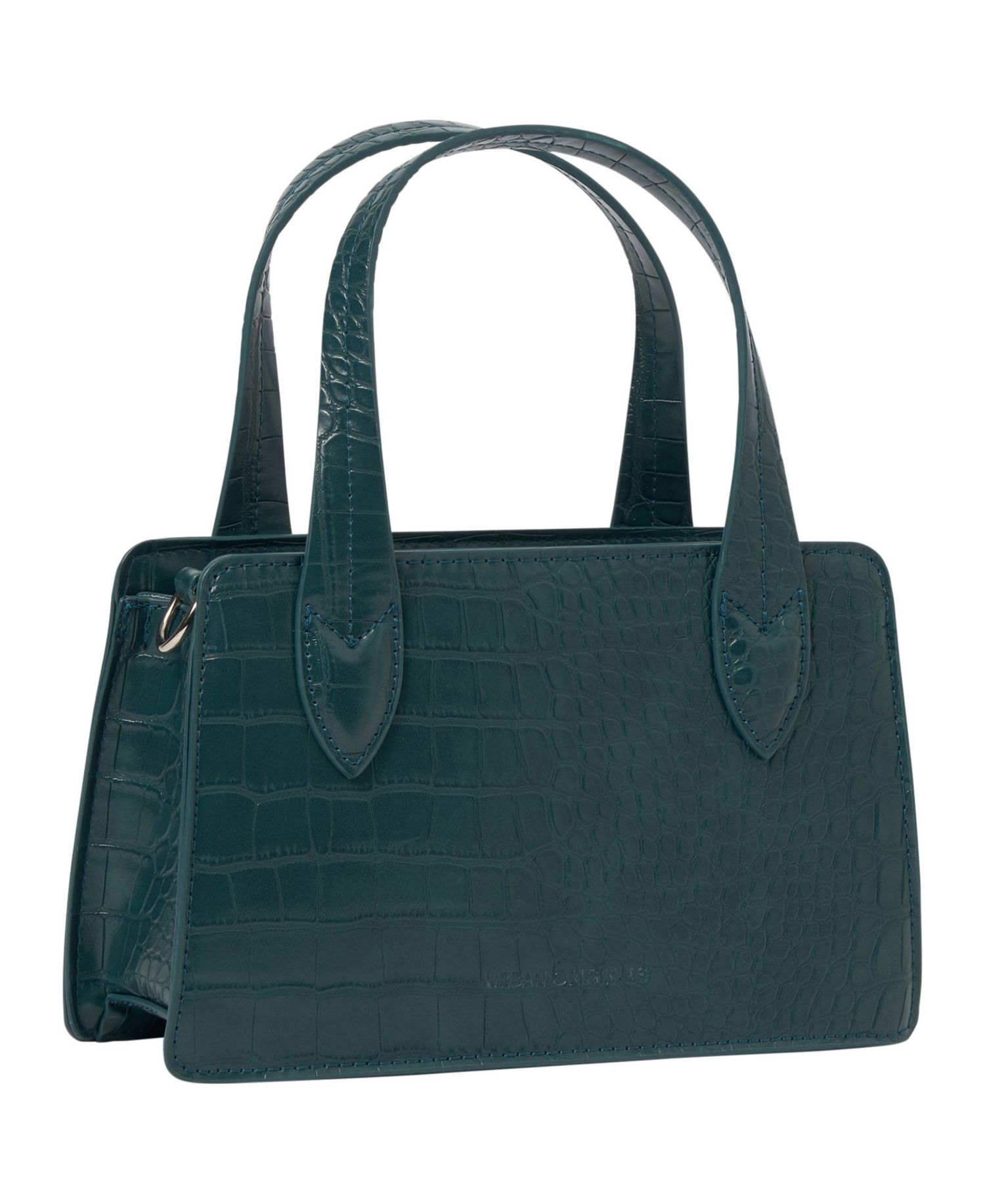 August Croc-effect Faux Leather Crossbody Bag
