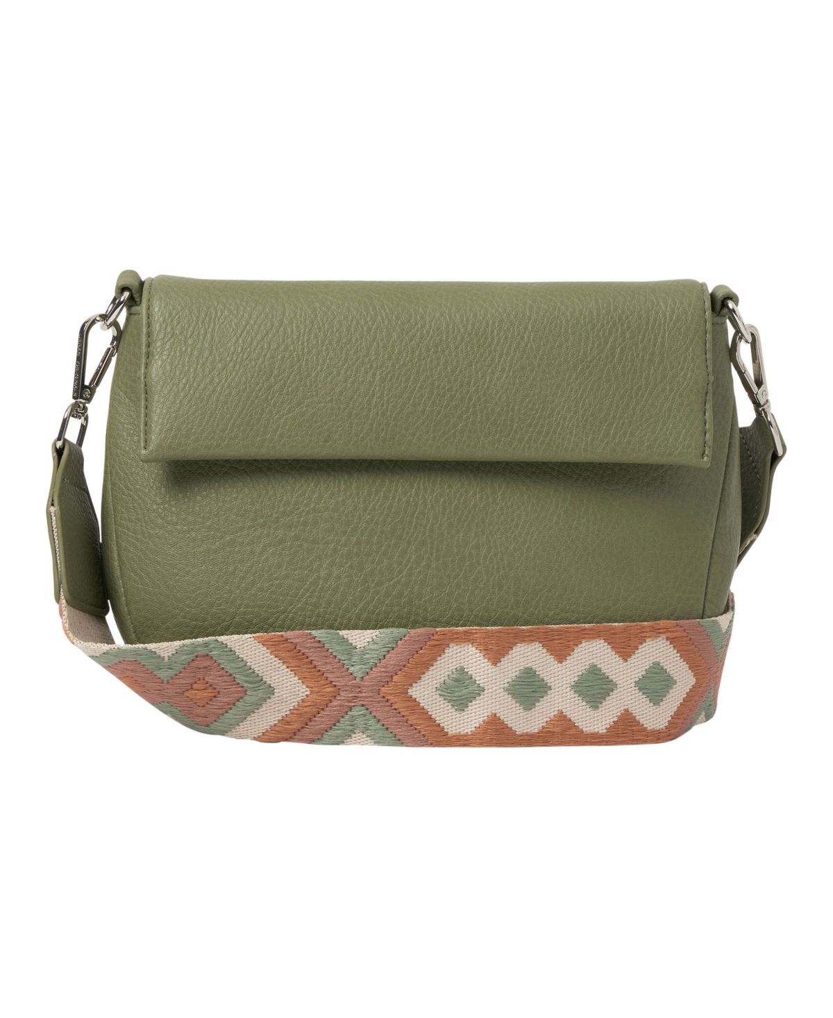 Realism Faux Leather Crossbody Bag - Green