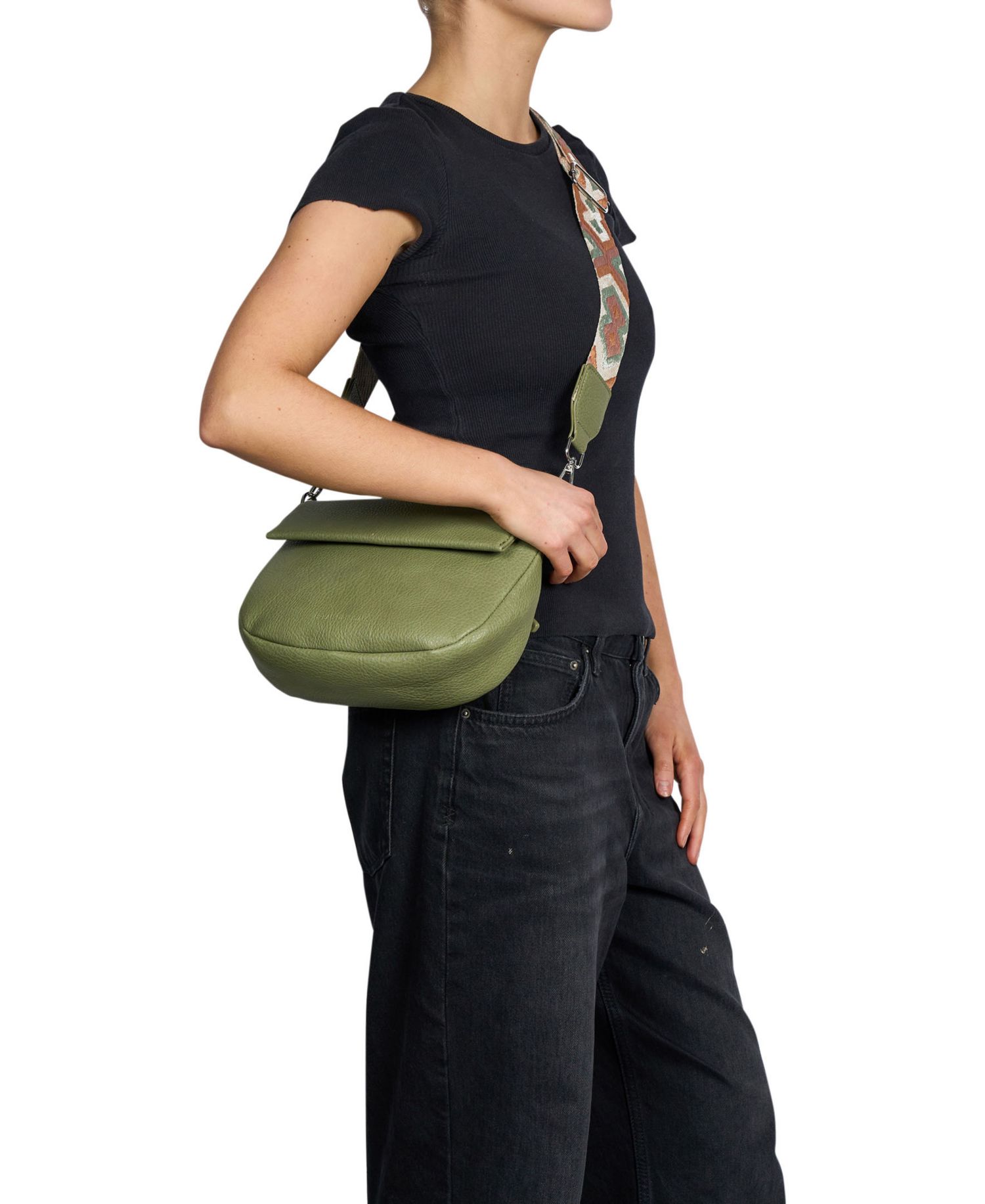 Realism Faux Leather Crossbody Bag
