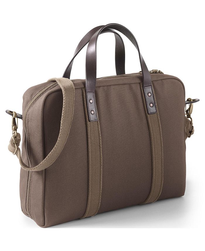Lands' End Waxed Canvas Laptop Briefcase Macy's
