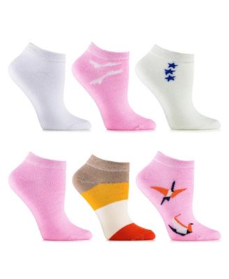 Women's Flamingo Ankle Socks 6 Pack