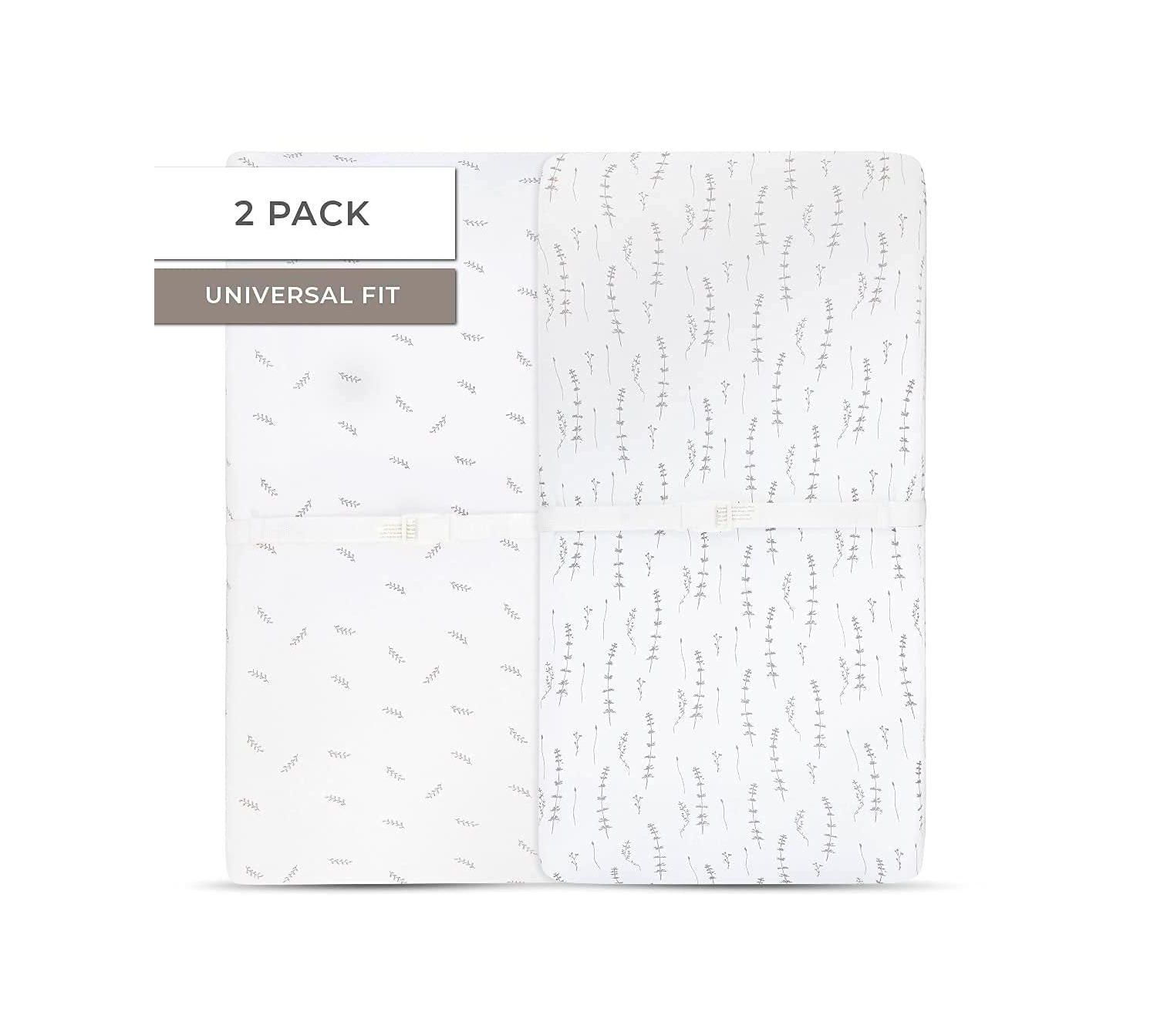 Baby Changing Pad Cover - Cradle Sheet 100% Combed Jersey Cotton