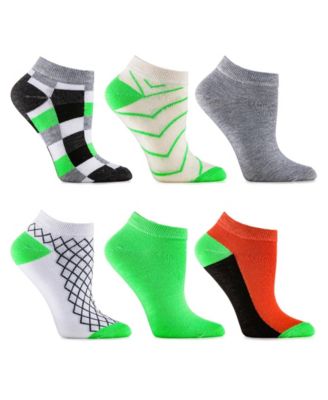 Women's Fuchsia Bubblegum Ankle Socks 6 Pack