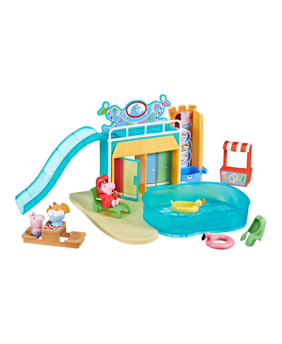 Peppa Pig Kids' Peppa's Waterpark Playset In No Color