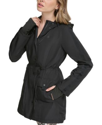 DKNY - Women's Longline Hooded Windbreaker
