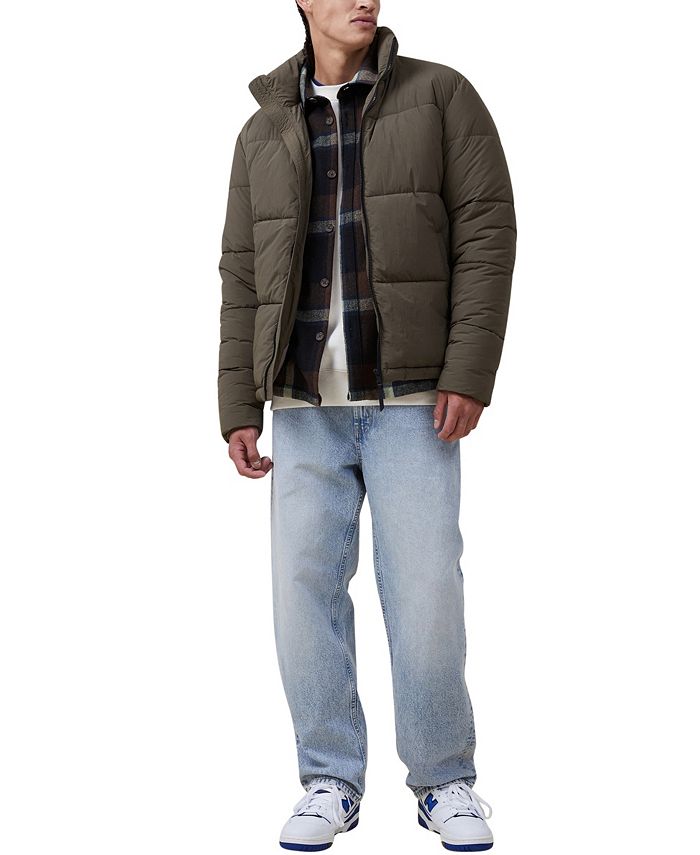 COTTON ON Men's Mother Puffer Jacket - Macy's