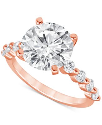 Badgley Mischka Certified Lab Grown Diamond Engagement Ring 3-12 ct tw in 14k Gold - Rose Gold 6300$