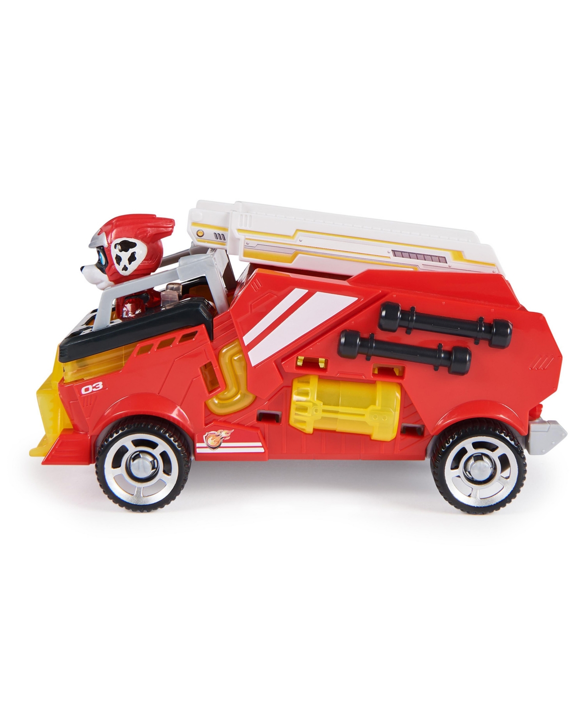 Paw Patrol - The Mighty Movie, Firetruck Toy With Marshall Mighty Pups Action Figure In No Color